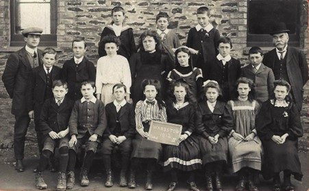 Warbstow school class 1912